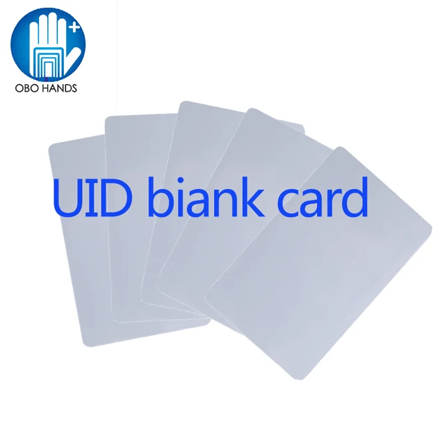 OBO HANDS RFID 125KHZ Em4305 White Cards Writable Rewrite Cards 50