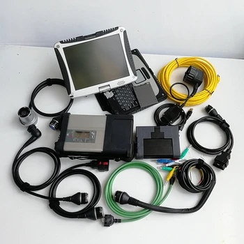 

2in1 Auto Diagnostic Tools MB Star C5 and for BMW Icom A2 with 1TB New SSD Software V06.2020 installed well on Used Laptop CF-19