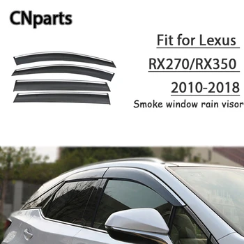 

CNparts 4pcs ABS For Lexus RX270/RX350 2010 2011-2017 Car Smoke Window Sun Visor Keep Fresh Air convection Accessories