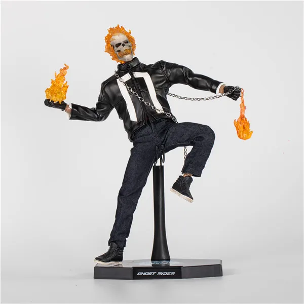 Горячие игрушки Marvel Ghost Rider Johnny Blaze ПВХ Коллекционная Фигурка Игрушки