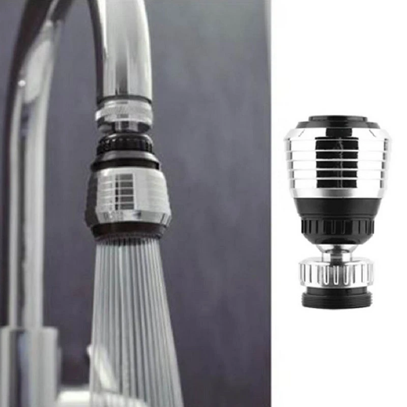 360 Rotate Swivel Nozzle Filter Adapter Faucet Water Saving Tap Aerator Diffuser