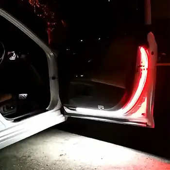 

72 LED Car Door Opening Warning Lights Design Strobe Flashing Anti Rear-end Collision Safety Lamps Running Horse Lights Hot Sale