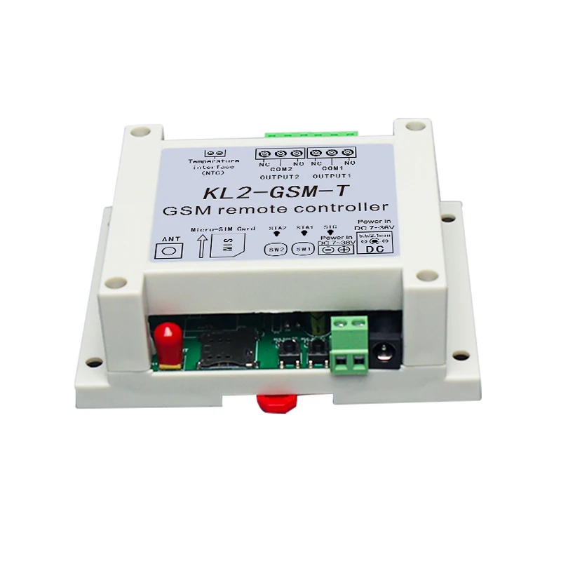 

2G Universal GSM Remote Control Switch Transmitter 2 Output GSM Relay gate door opener unit