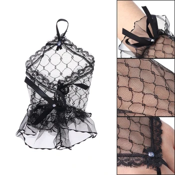 

Bride Gloves Fingerless Lace Wedding Prom Women Hollow Out Accessories VIntage