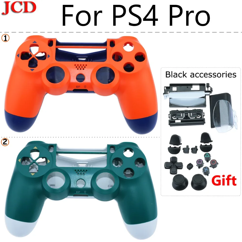 JCD для DualShock 4 pro Полный Корпус в сборе корпус запасные кнопки Чехол для playstation 4 Pro PS4 Pro крышка контроллера для JDM-040