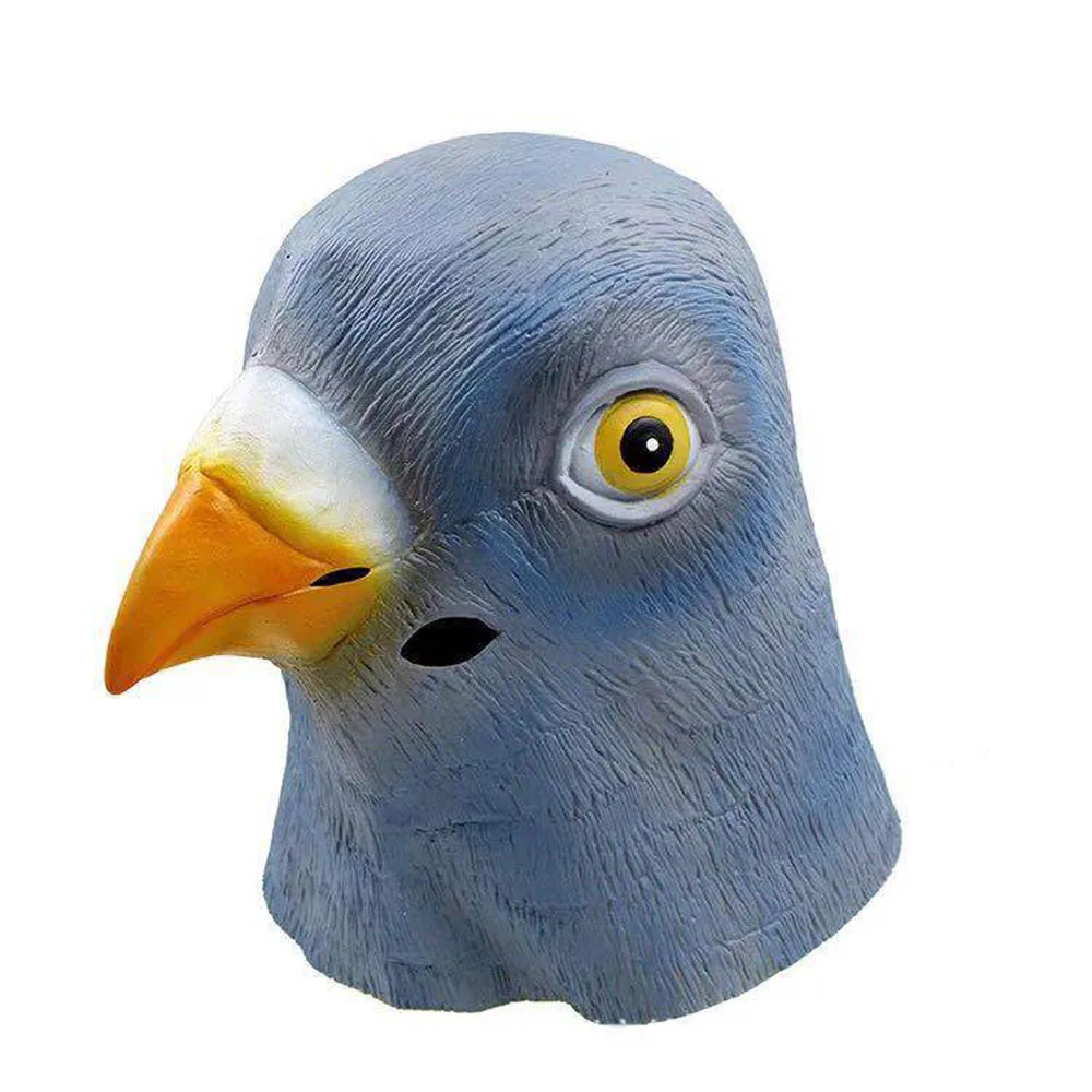 

Deluxe Novelty Halloween Costume Party Latex Animal Head Mask Pigeon Rubber Bird Costume for Party Gift, Adult Kid Halloween