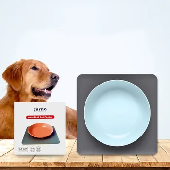 

Pet Bowl Silica Gel Non-slip Mat Bowl Cat Dog Feeders Drinking Bowl Dual-use Household Detachable Bowl Pet Supplies