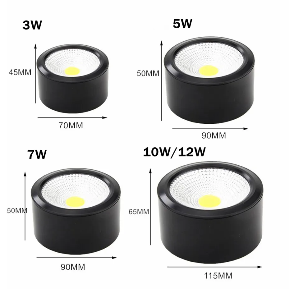 controle de intensidade, 3w, 5w, 7w, 220v