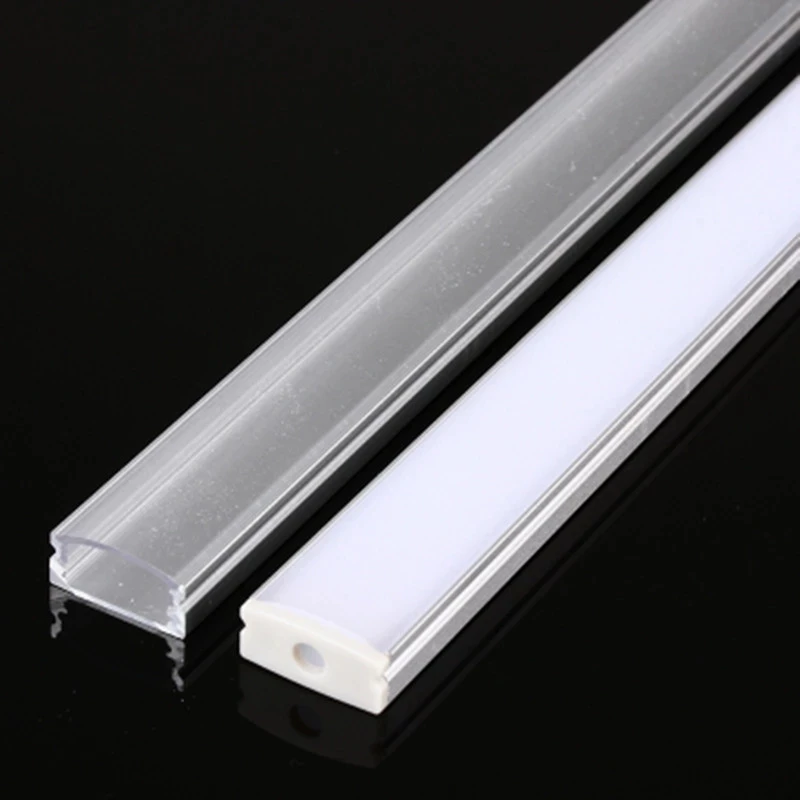 

2-30 sets / pack 0.5 m 12 mm with aluminum profiles for 5050 5630 LED strip aluminum alloy flat shell + PC cover