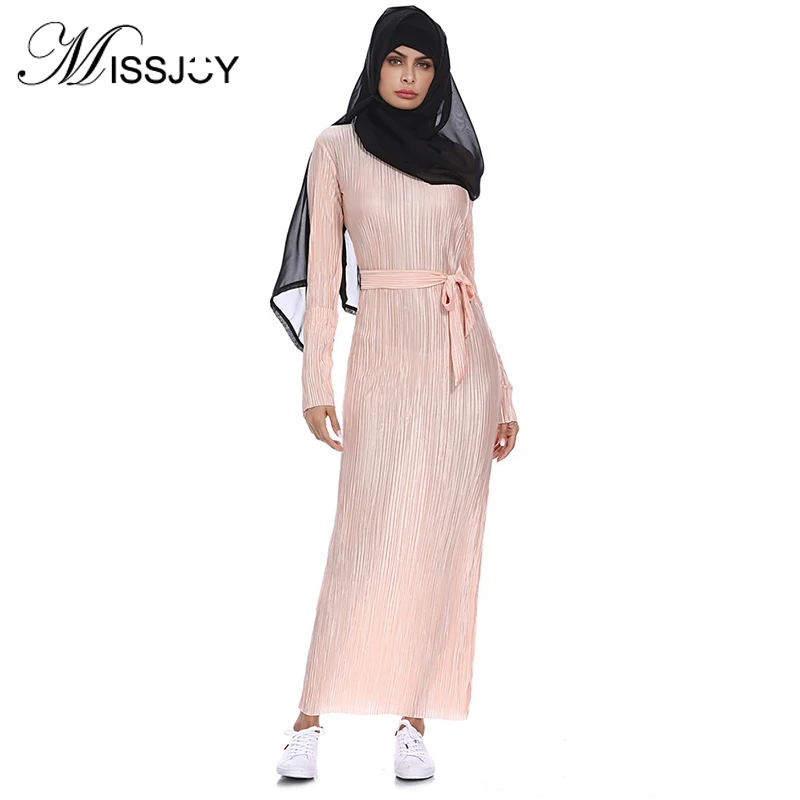 MISSJOY Абая для женщин Дубай ислам платье аппликация бисером Ropa Musulman Mujer кимоно марокканский кафтан халат хиджаб платье Elbise