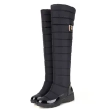 Высокие сапоги с круглым носком сапоги на танкетке из вельвета с длинными рукавами мама низкие зимние сапоги до колена; сезон осень-зима-Высокие сапоги Для женщин HX-53