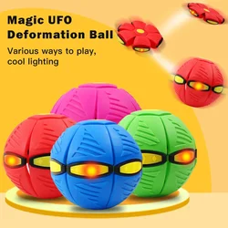 OVNI Bola de disco de tiro plano con luz LED para niños, juguete de baloncesto para jardín al aire libre, OVNI, juguete deportivo para regalo