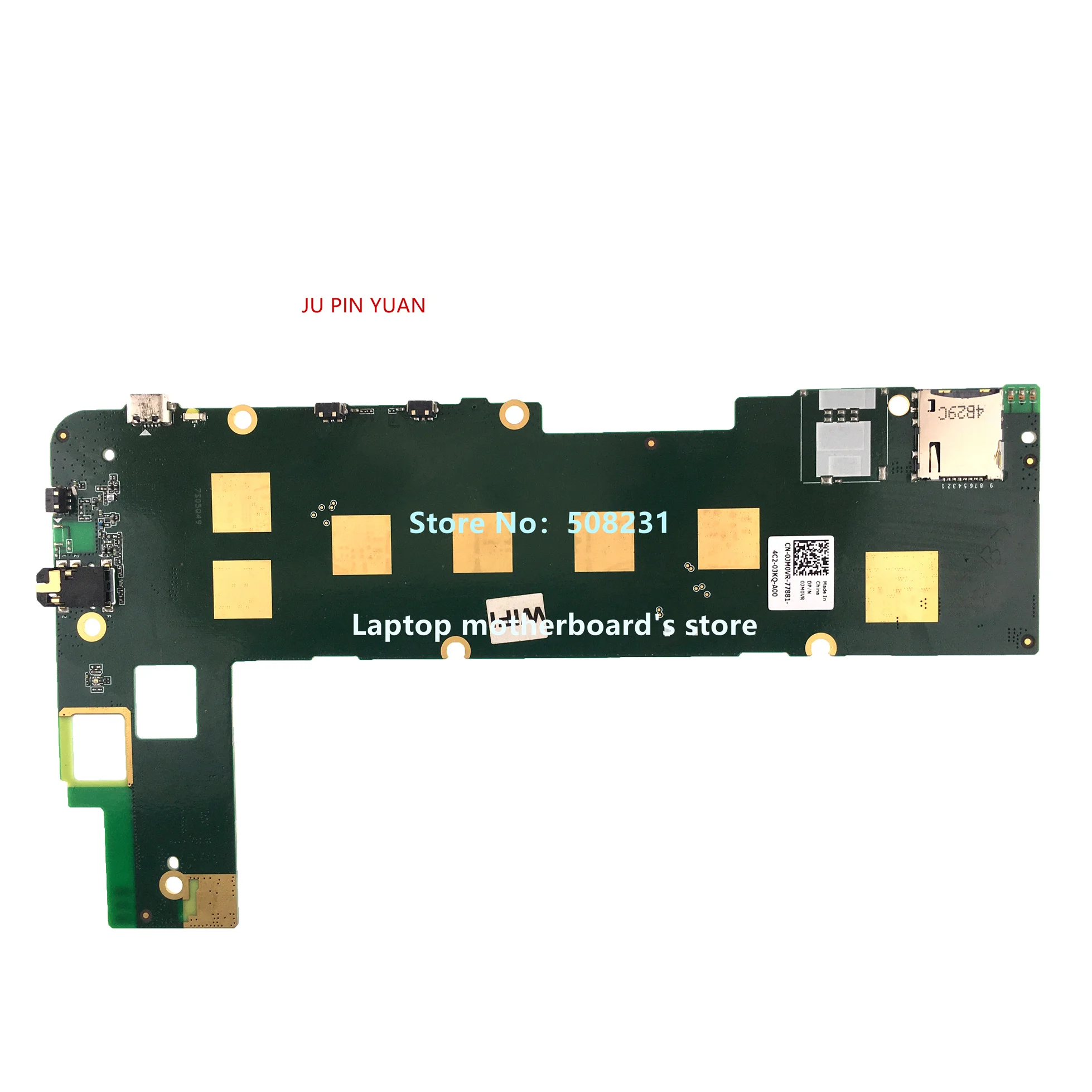 para Dell Venue T02d003 3840 Tablet 16gb Motherboard Cn0jm0vr Jm0vr 0jm0vr778814c2-03kq-a00 100% Completo Testado Placa-mãe para notebook - Imagem 3
