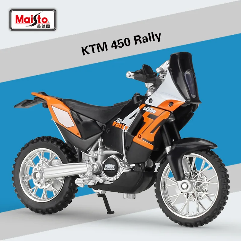 Коллекционная модель спортивного гоночного мотоцикла Maisto 1:18 KTM 450 | Игрушки и