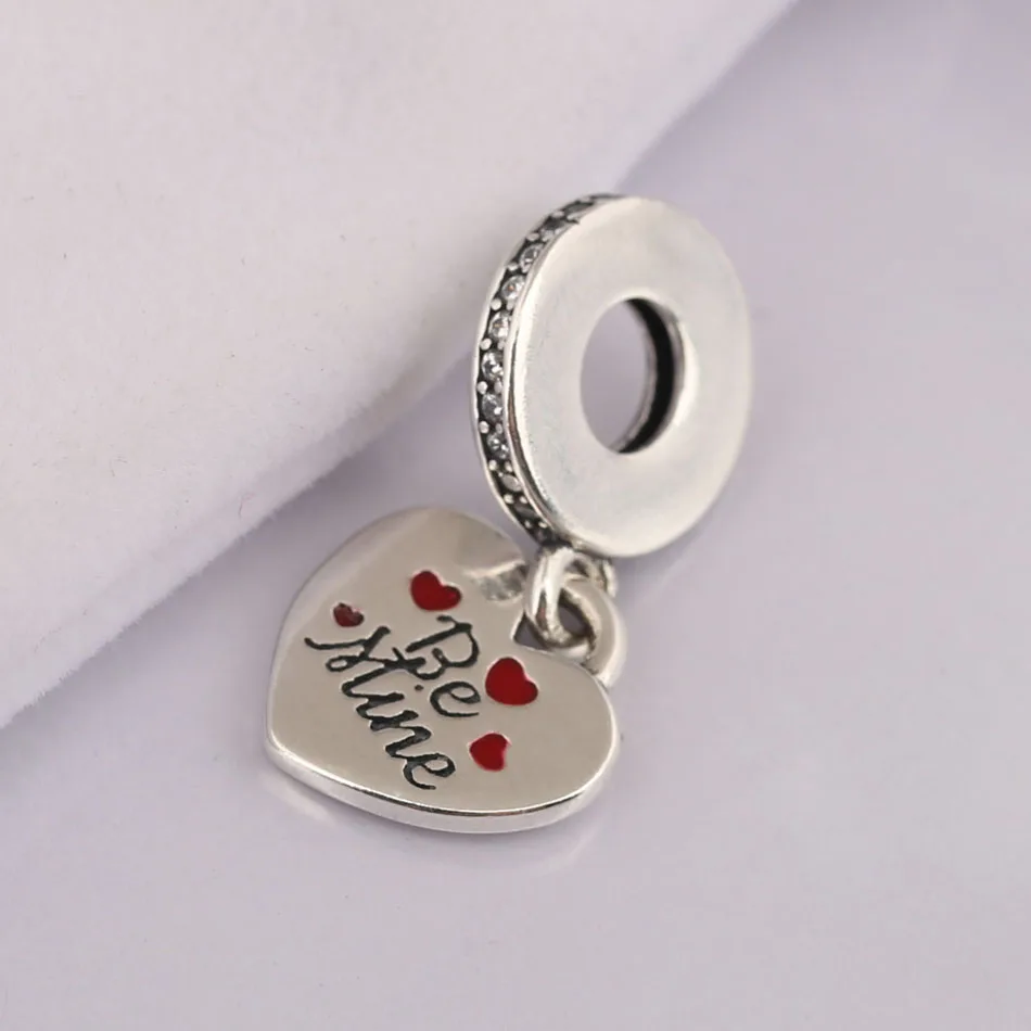 S925 DIY Ювелирные изделия Be Mine болтающиеся очаровательные женские браслеты браслет