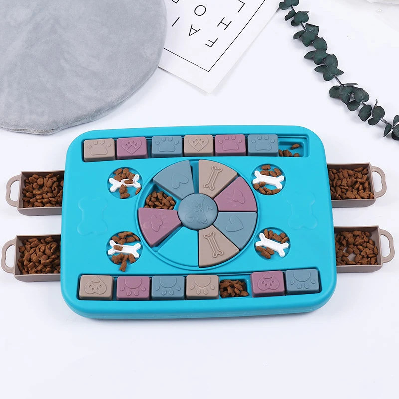 Dog Puzzle Toys Slow Food Plate Dog Feeding Dispensing Bowl Increase Iq