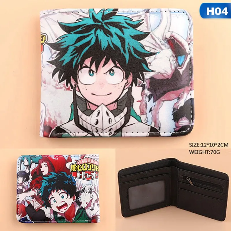 Anime Boku No Hero Academia Wallet Women Men My Hero Academia Coin Purses Unisex Money Bag