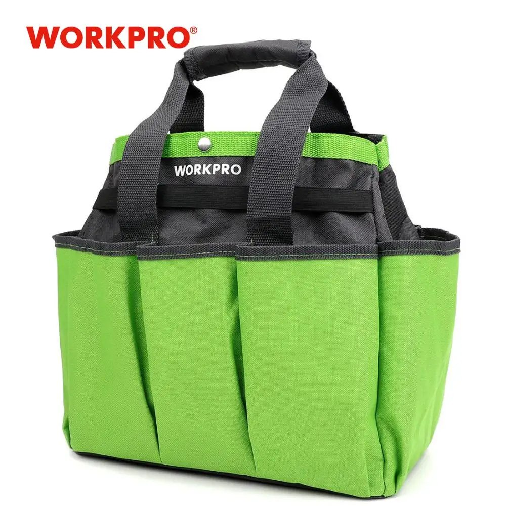 Garden-Tool-Bag Oxford-Pockets WORKPRO And with 8 Outdoor