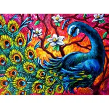 

GATYZTORY Animals Painting By Numbers For Adults DIY Kits HandPainted On Canvas With Framed Oil Picture Drawing Coloring By Numb