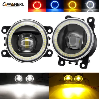 

2 X Car Front Bumper Fog Light LED Angel Eye Daytime Running Lamp DRL 30W 8000LM 12V Accessories For Acura RDX ILX TL TSX