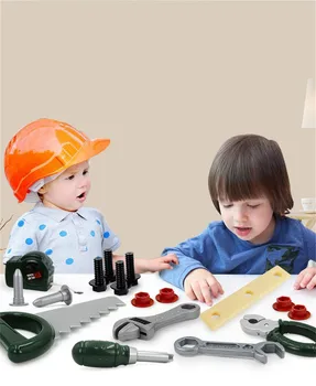 

Kids Toolbox Kit Educational Toys Simulation Repair Tools Toys Drill Plastic Game Learning Engineering Puzzle Toys Gifts For Boy