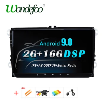 

Android 9.0 DSP IPS GPS for VW PASSAT B6 B7 V7 Golf 5 6 Seat Leon Tiguan Fabia Rapid Altea Toledo BORA Navigation Radio no DVD