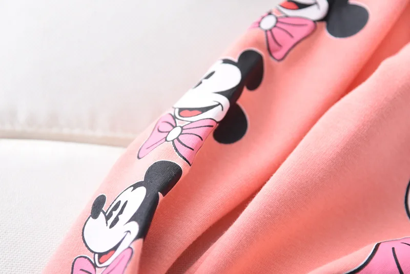 Spring Autumn Boys Girls fashion Sweatshirts Mickey Minnie Children Pullover Baby Clothes Long Sleeve Tops T-shirt Kids Vestidos