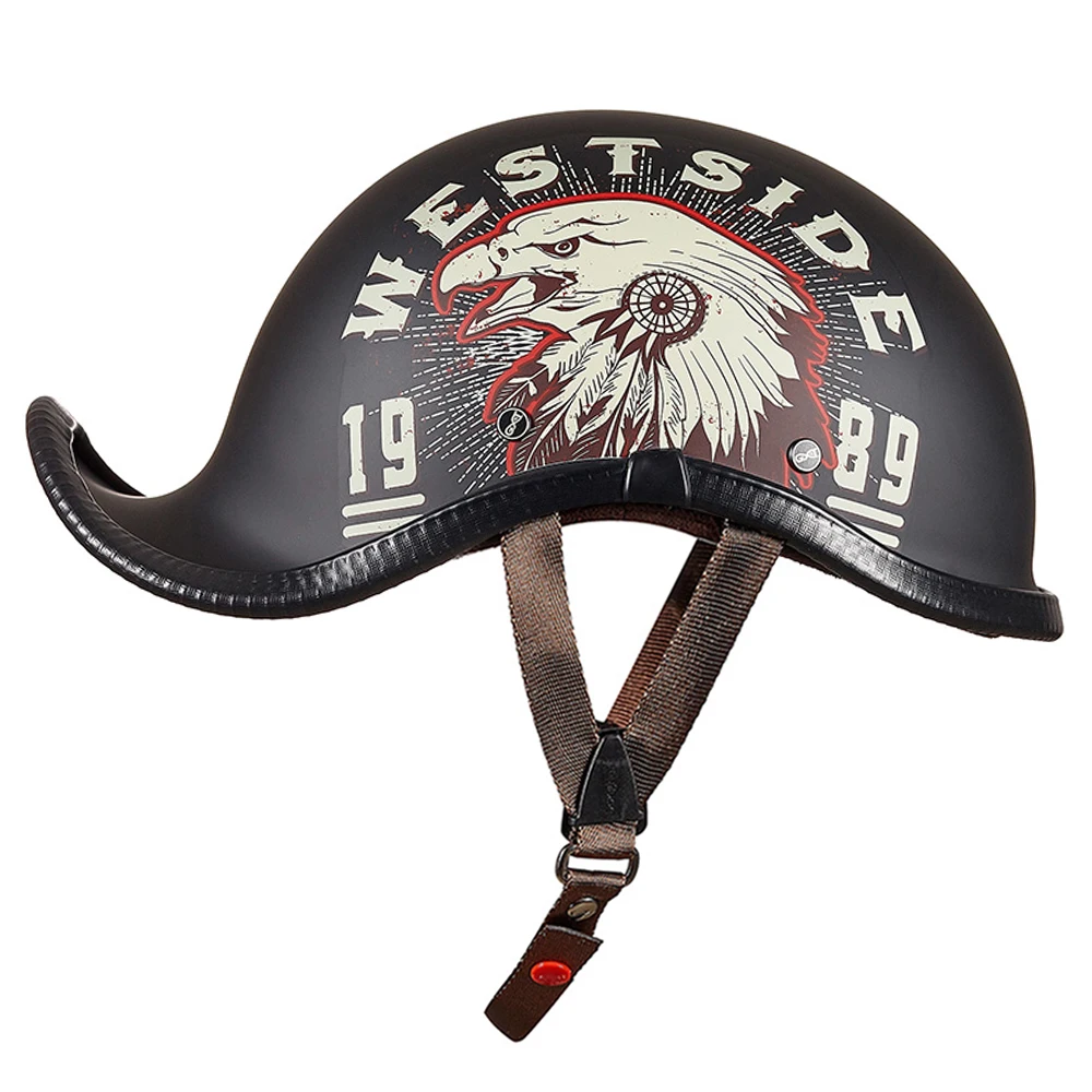 

Retro Motorcycle Helmet Vintage Scooter Half Helmet Crash Helmets Motorbike Moto Helmet Biker Riding Moto Casco Capacete Men