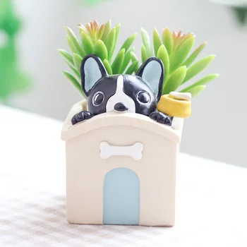 

1pcs drop shipping Flowerpot Home Garden Mini kitty Bonsai Cactus Planter Pots Succulent Plant Flower Pot for indoor plants