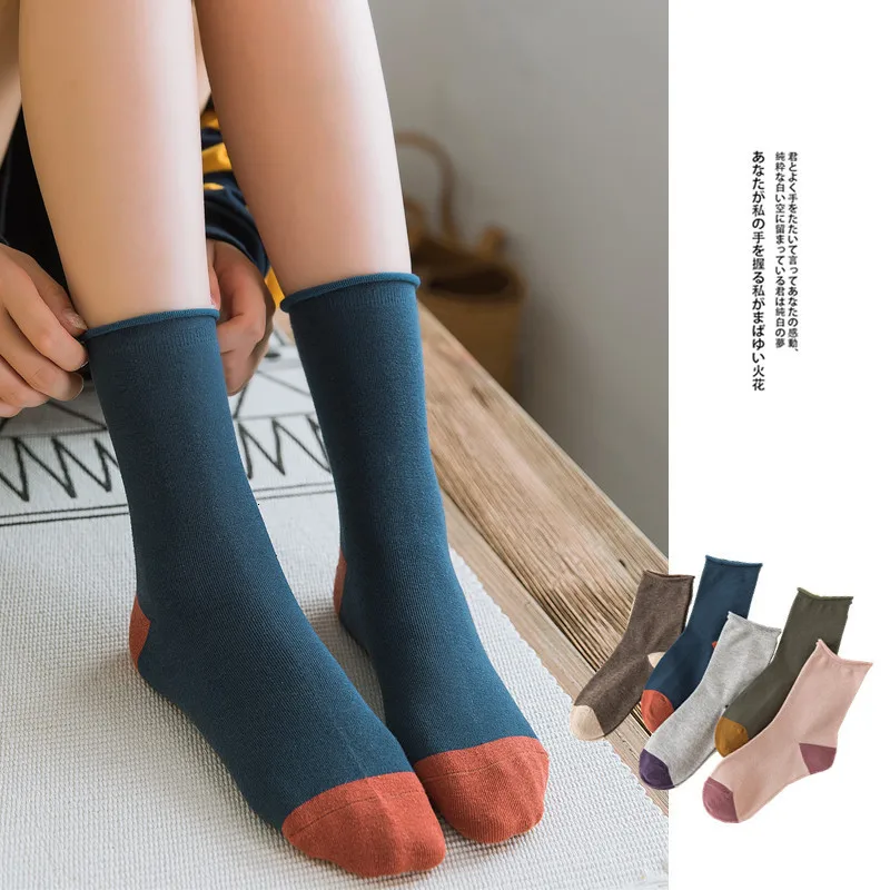 SP& CITY, партия из 5 пар Для женщин зимние хлопковые теплые глубокие ботильоны носки Harajuku Повседневное Джокер удобные носки Harajuku в студенческом стиле; носки; Tide