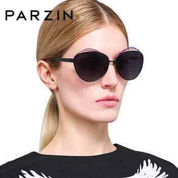 

PARZIN Brand Polarized Metal Frame Women Sunglasses Colorful Elegant Gradient Spectacles Sun Glasses Oculos De Sol Feminino