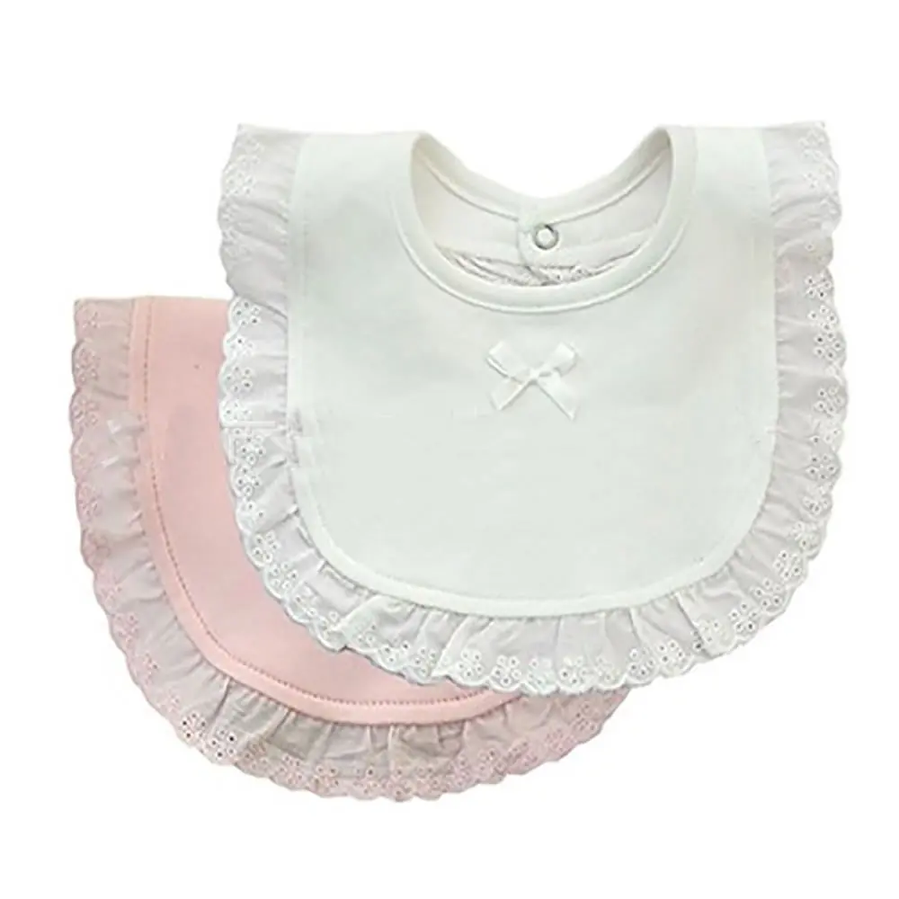 Lace female baby drool towel Bibs princess lace baby bib female fashion lace bib Girl  accesorios bebe burp cloth accessoriesbaby easter 