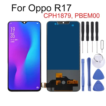 

6.4 inch For OPPO R17 CPH1879 PBEM00 LCD Screen Digitizer Full Assembly for OPPO R17 LCD Screen Replacement Parts TFT Material