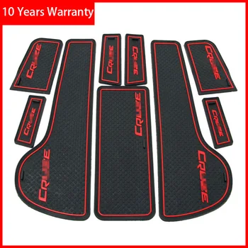 

Car Anti Slip Mats Door Slot Pad 3D Rubber Mat Cup Cushion Dust mat Gate Slot Mat For Chevrolet Cruze 2009-2014 Car Accessories