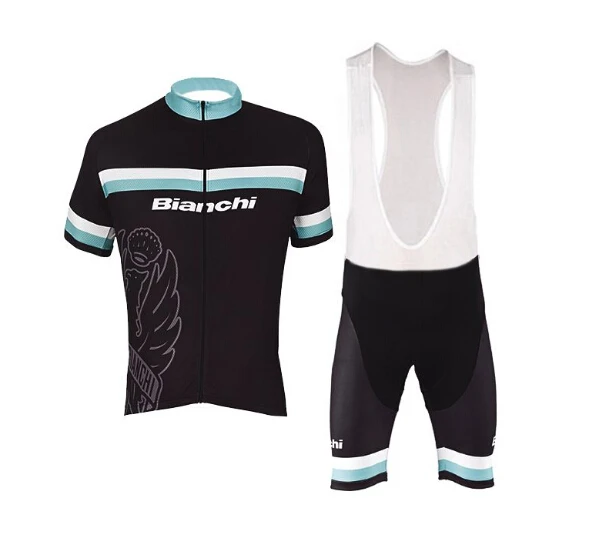 Новое поступление Bianchi с коротким рукавом велосипедные майки комплект MTB одежда короткая рубашка Ropa Ciclismo велосипедная Одежда Майо Culotte 9D гелевая подкладка - Цвет: Красный