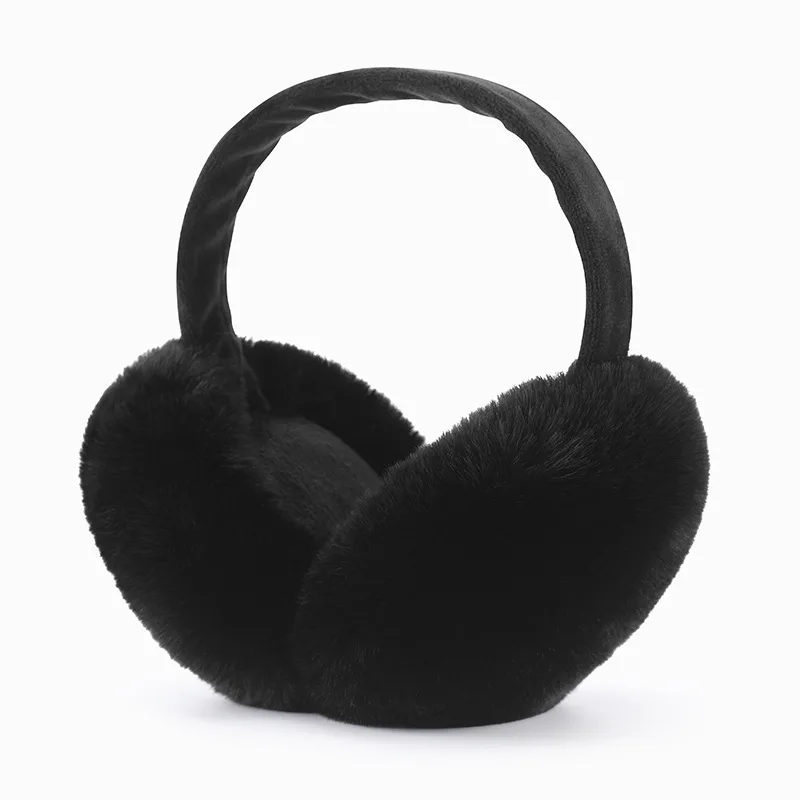 Women\'s Winter Plus Velvet Thickened Earmuffs Warm Plush Windproof Earmuffs Removable and Washable Foldable Fluffy Ear Warmers