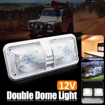 

48 LED Dome Light Ceiling Cabin Lights Fixture Camper Trailer Marine Interior Lamp 12V