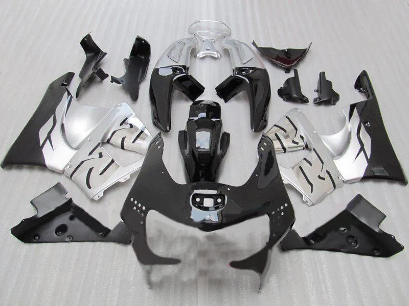 Motorcycle Fairing Kit for HONDA CBR900RR 919 98 99 CBR 900RR 1998 1999 CBR900 ABS Silver black Fairings set+gifts HJ05 | Автомобили и