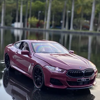 1:24 BMW M8 Alloy Car Model Diecasts & Toy Vehicles Toy Car Model Collection Sound and light Simulation Car Toys For kids Gift 1