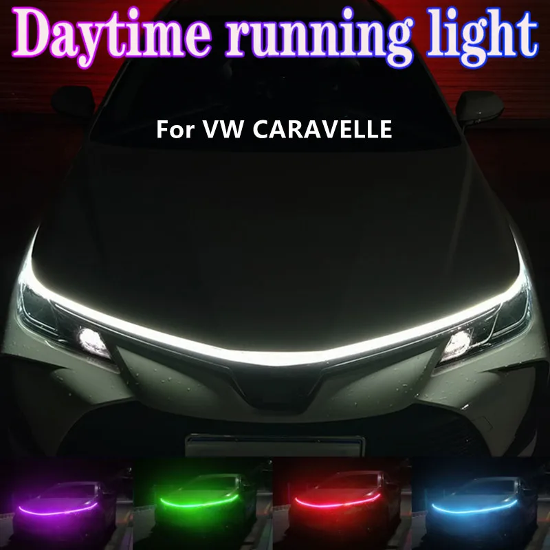 

Водонепроницаемая автомобильная светодиодная лента для капота VW CARAVELLE, гибкая декоративная лента, декоративная лампа, универсальная, подхо...