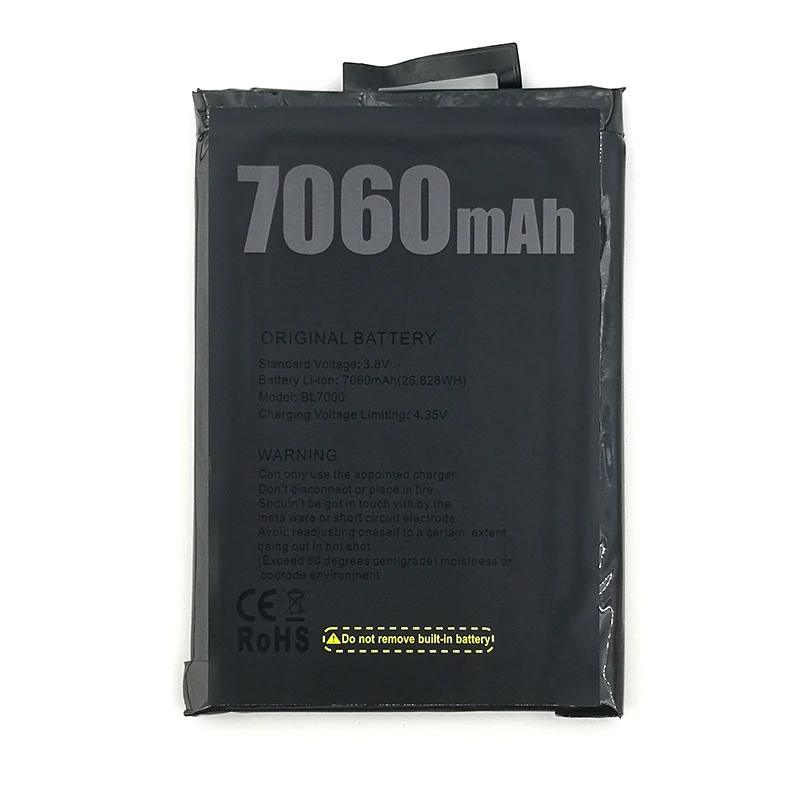 Wiscoco 7060mAh аккумулятор BL7000 Для Doogee BL7000 высокого качества Мобильные аксессуары телефон+ номер отслеживания