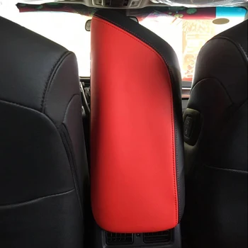 

Box Microfiber Car Armrest Mat Handrail Surface For Toyota Camry 2018-20 Red Leather