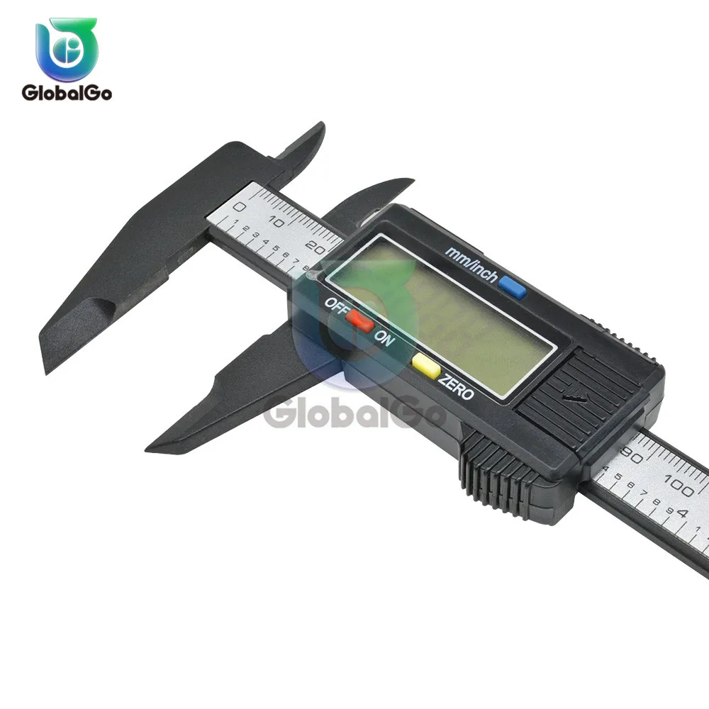 

150mm 6 inch LCD Digital Electronic Carbon Fiber Vernier Caliper Gauge Micrometer Measuring Tool