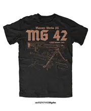 

Funny Wehrmacht MG42 Anatomy Printed T-Shirt. Summer Cotton Short Sleeve O-Neck Mens T Shirt New S-3XL