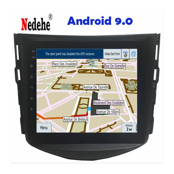 Новинка! Автомобильный dvd-плеер Octa core Android 9 0 для Toyota RAV4 Rav 4 2007 2008 2009 2010 2011 2 din 1024*600