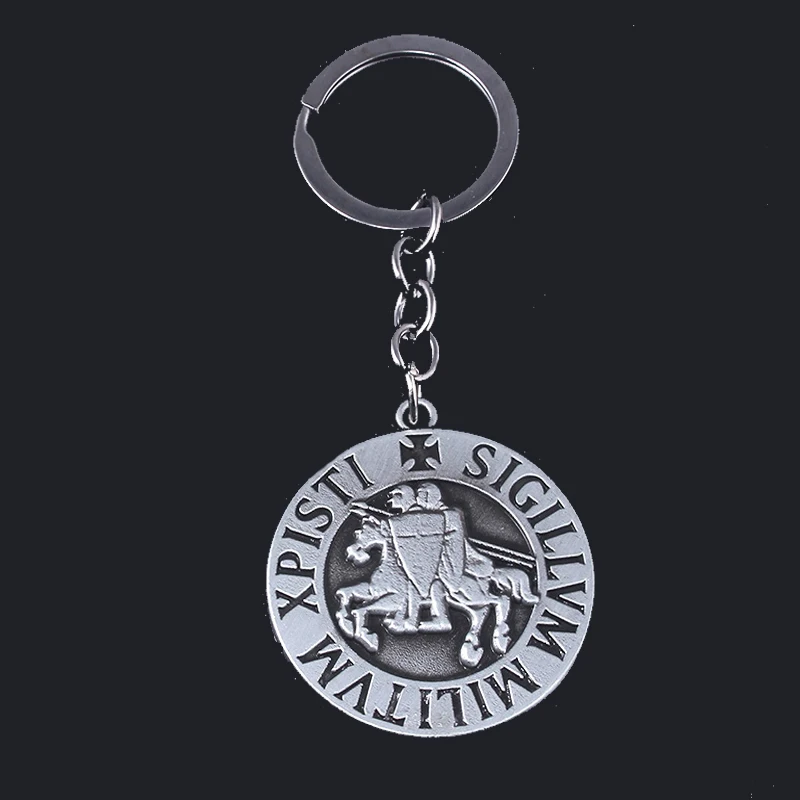 Брелок MIDY Knight Templar из сплава с надписью Sigillum военный Xpisti винтажный подвеской