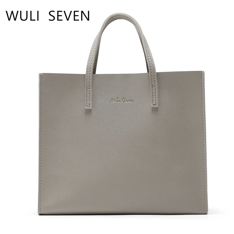 

WULI SEVEN New Fashion 1Pcs Portable PU Lunch Bags For Women Kids Thermal Girls Waterproof Picnic Bags Tote Dropshipping