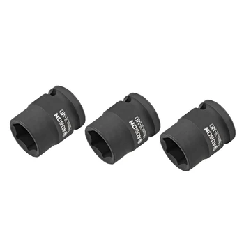 

uxcell 3 Pcs 1/2-Inch Drive by 19mm Shallow Impact Socket, Cr-Mo, 6-Point, Metric
