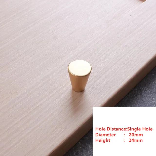 Handles Drawer Cabinet Furniture Kitchen Handles for Cabinet Knob Door Drawer Furniture Kitchen Pearl Golden Simplicity Hardware B11-Single hole