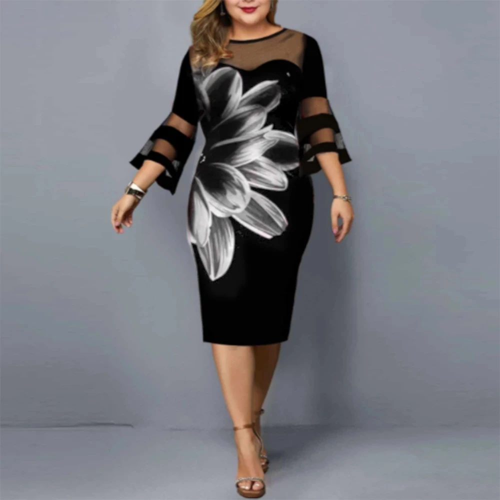 5xl 6xl Plus Size Summer Dress 2021 